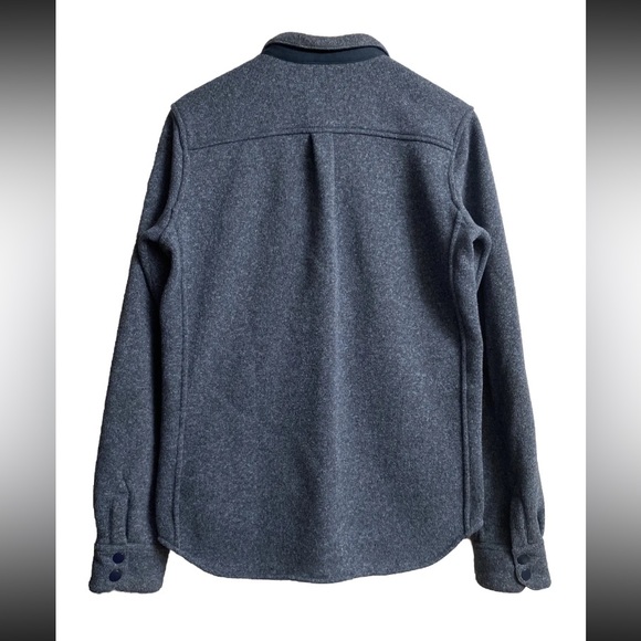 Myles Apparel Men's Farallon Fleece Button Down Jacket Shacket Sz Small Blue - Picture 4 of 8